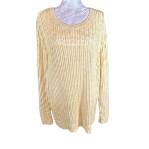 Talbots Petites Sz XLp Lightweight Long Sleeve‎ Casual Loose Knit Sweater Lounge